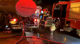 Άμεση κινητοποίηση του Δήμου Χερσονήσου και της Πολιτικής Προστασίας στην πυρκαγιά στην περιοχή Άγιος Ρωμανός